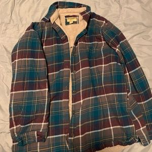 Fleece flannel jacket